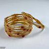 Oval/Pearl Bangles 6 Pcs Set