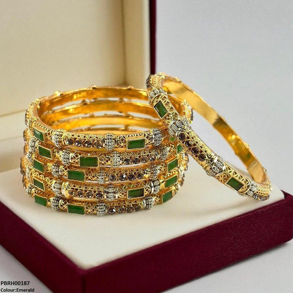 Rectangle/Round Bangles 6 Pcs Set