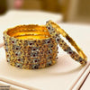 Flower/Leaf Bangles 6 Pcs Set