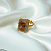 Square Stone Ring Adjustable