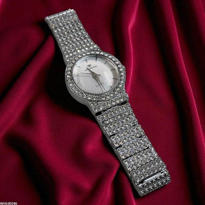 Round Stone Quartz Watch