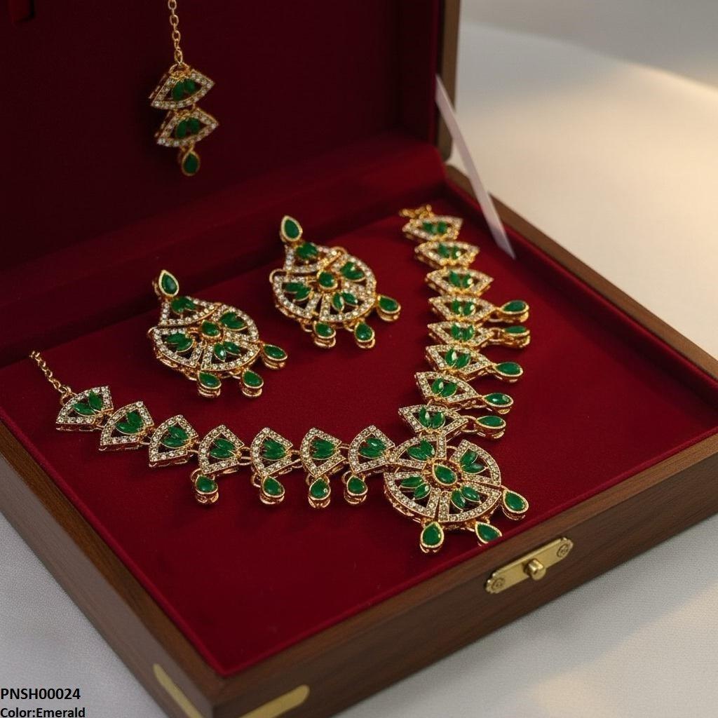 Marquise Tear Drop Necklace Set