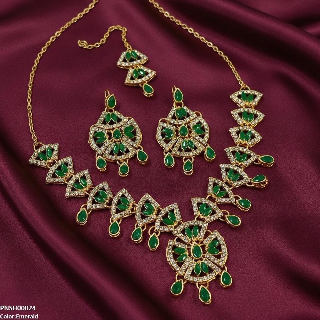 Marquise Tear Drop Necklace Set