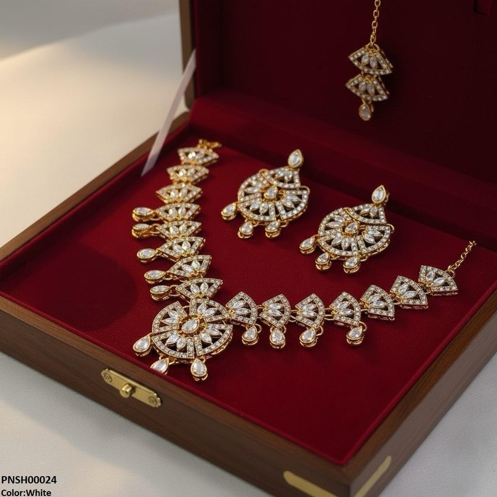 Marquise Tear Drop Necklace Set