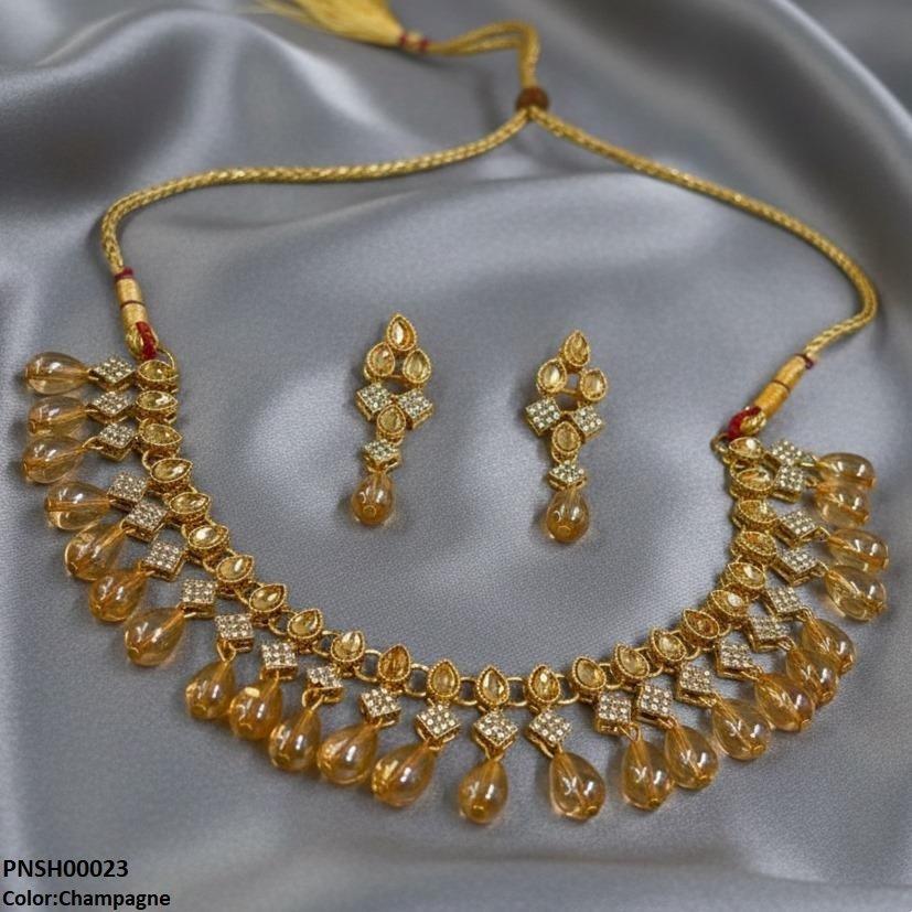 Tear Pearl Drop Necklace Set