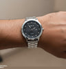 Square Stone Round Men's Watch