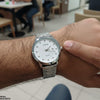 Square Stone Round Men's Watch