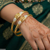 Texture Flower Bangle Set