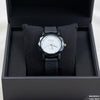 Round Flower Dial Rubber Strap Women's Watch