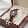 Round Flower Rubber Strap Women's Watch
