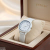 Round Flower Rubber Strap Women's Watch