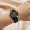 Round Flower Rubber Strap Women's Watch