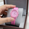 Round Flower Rubber Strap Women's Watch