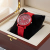Heart Dial Rubber Strap Women's Watch