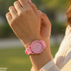 Heart Dial Rubber Strap Women's Watch