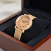 Heart Dial Rubber Strap Women's Watch