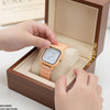 Mini Square Dial Rubber Strap Women's Watch