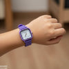 Mini Square Dial Rubber Strap Women's Watch