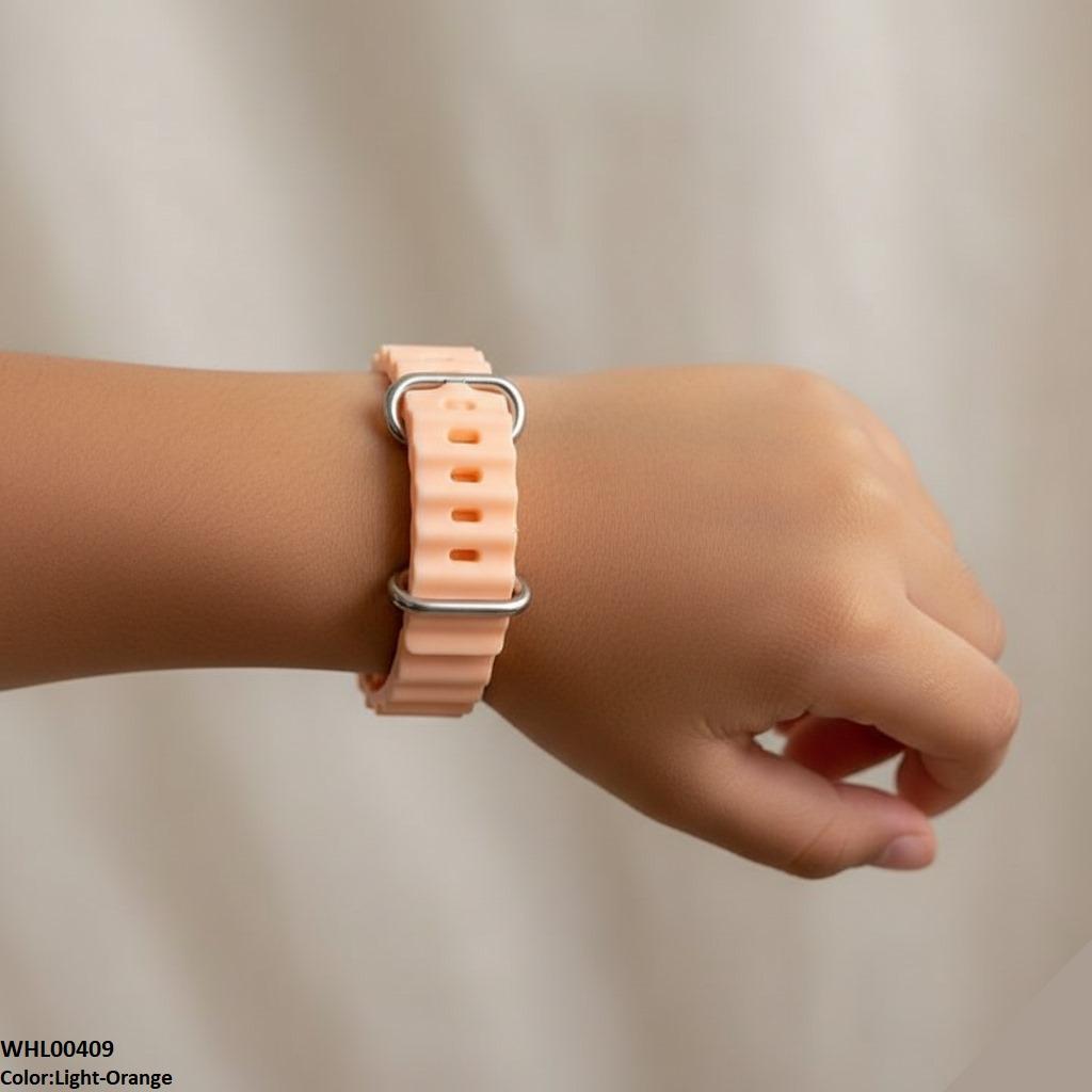 Mini Square Dial Rubber Strap Women's Watch