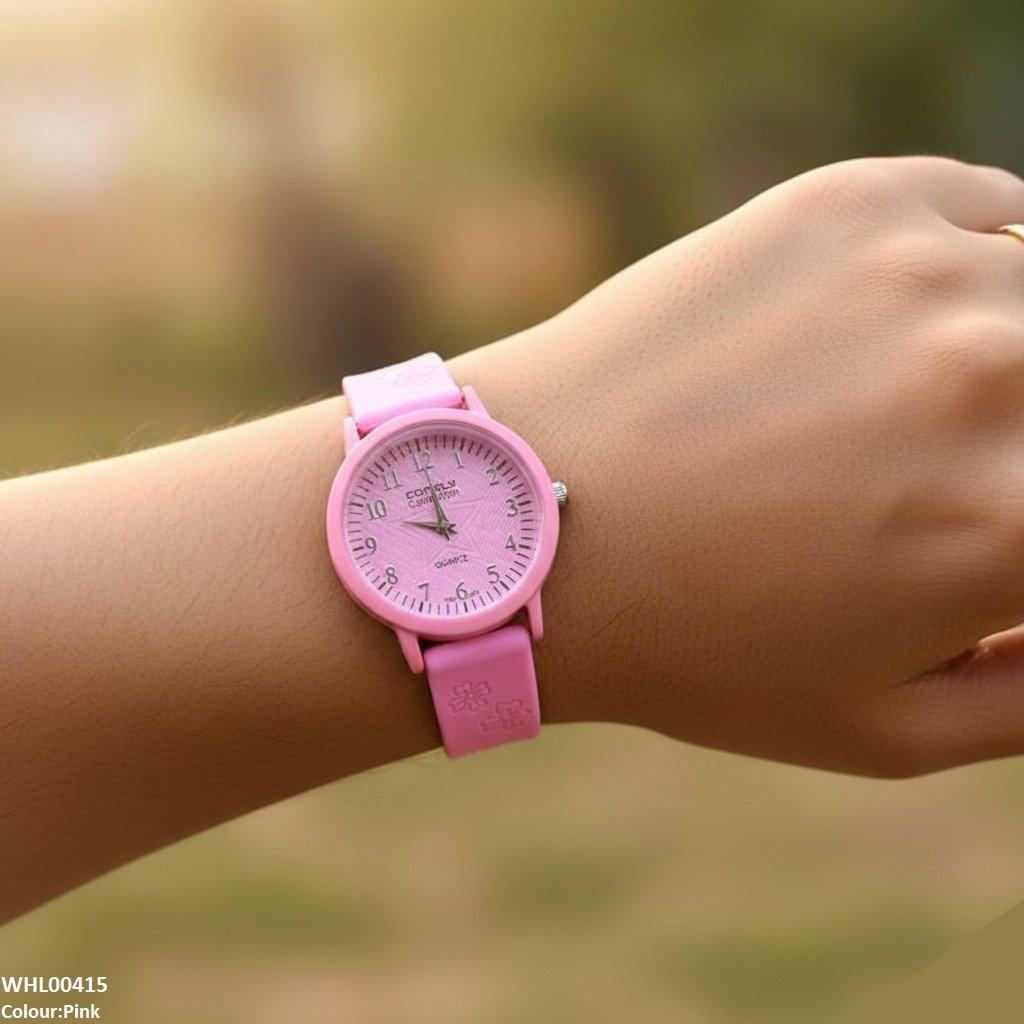 Star Dial Rubber Strap Women's Watch