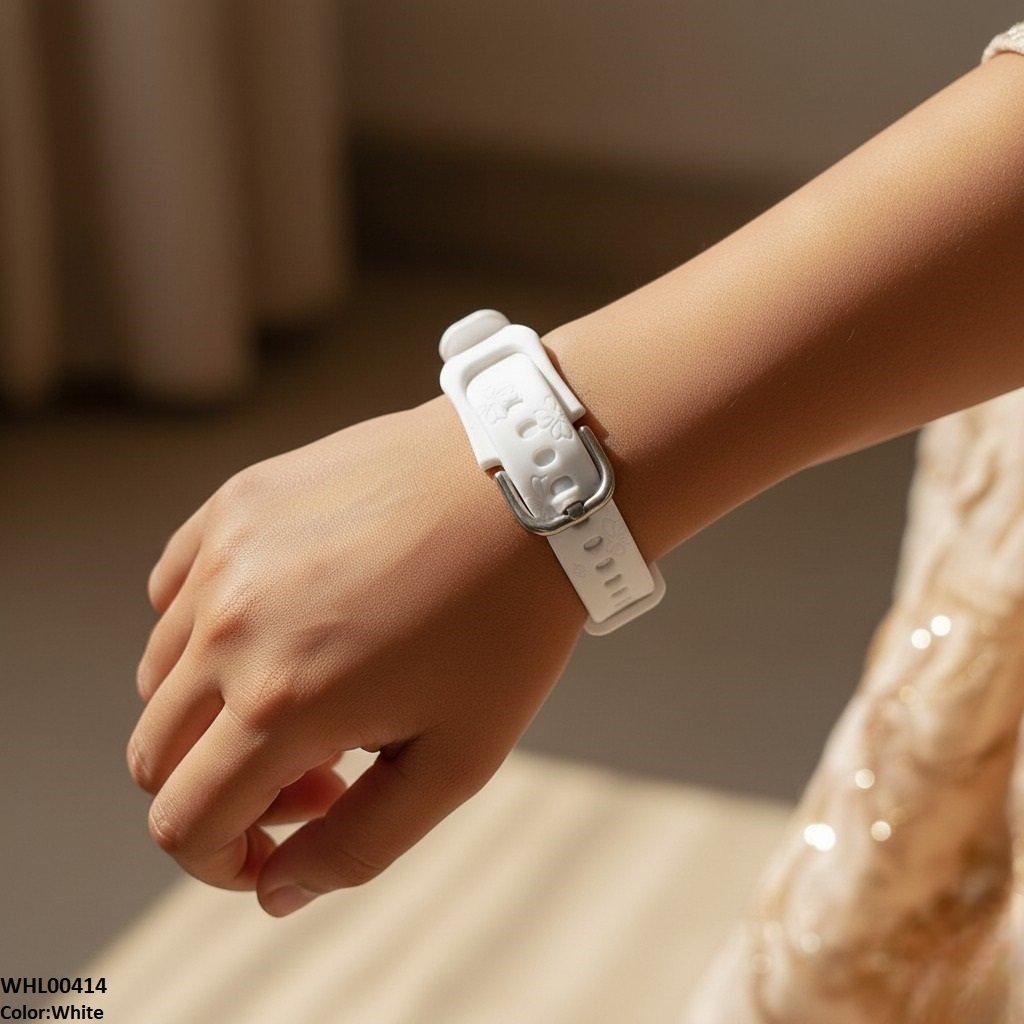 Heart Rubber Strap Women's Watch