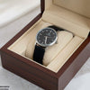 Round Grey Bezel Magnetic Rubber Strap Women's Watch