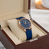 Round Magnetic Rubber Strap Women's Watch