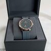 Round Magnetic Rubber Strap Women's Watch