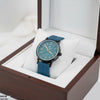 Round Black Bezel Magnetic Rubber Strap Women's Watch