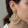 Flower Tear Pearl Drop Earrings