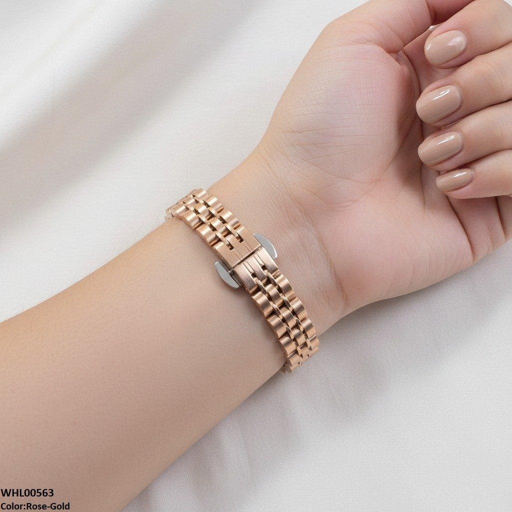 Round Stone Dial Women's Watch