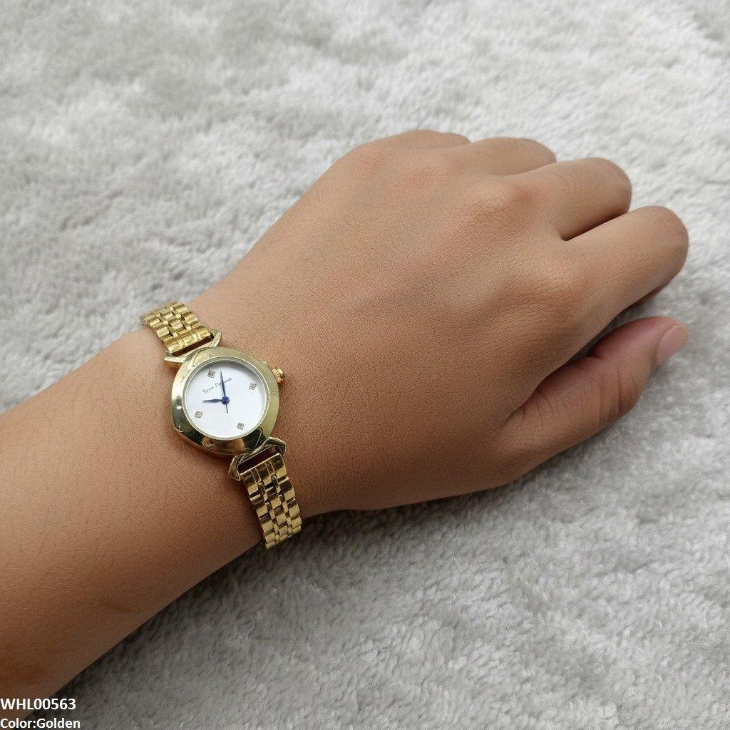 Round Stone Dial Women's Watch