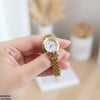 Round Stone Dial Women's Watch
