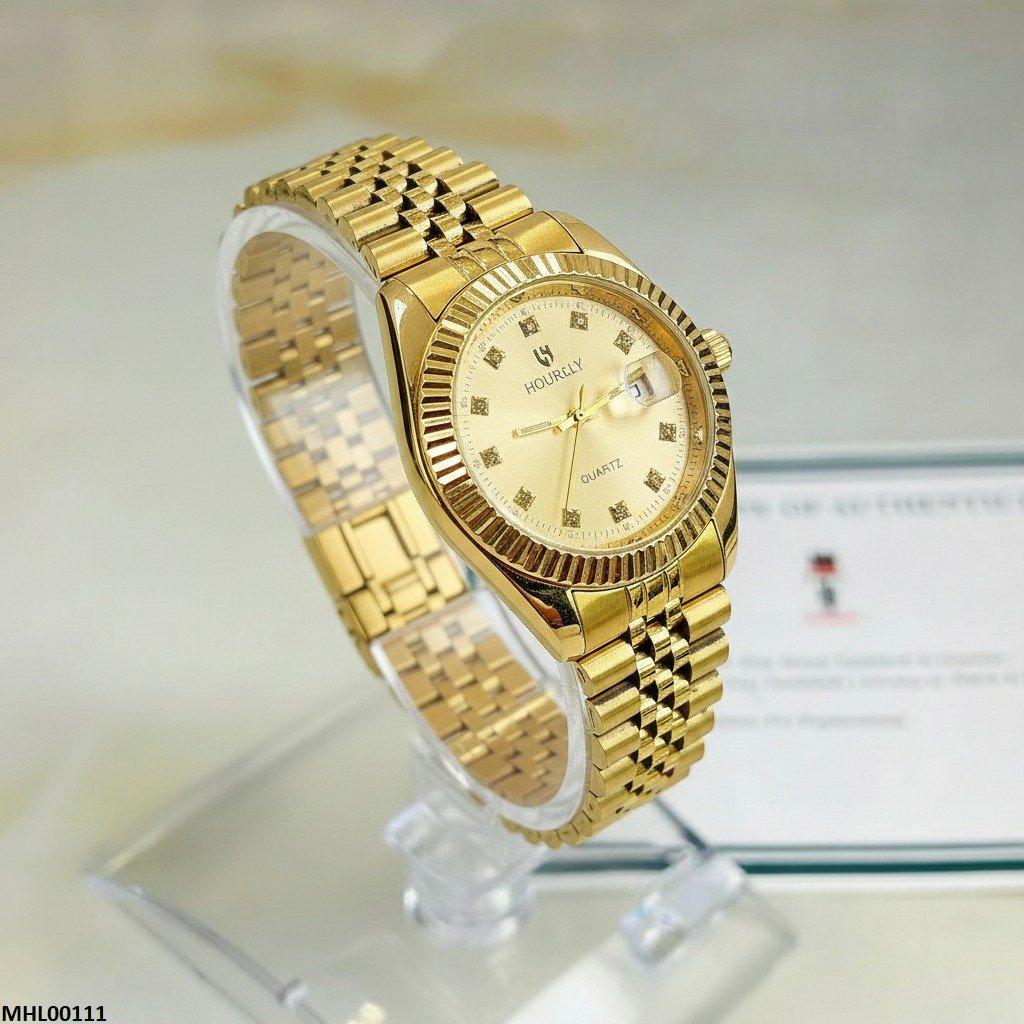 Round Champagne Dial Men's Watch
