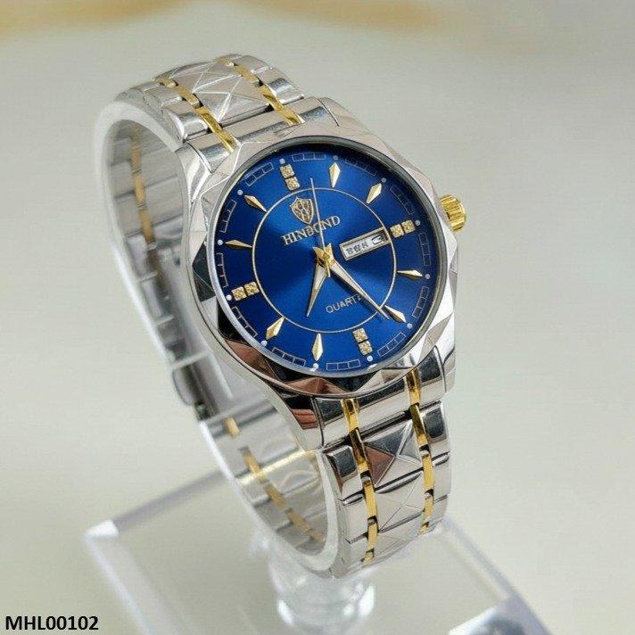Round Blue Dial Men's Watch
