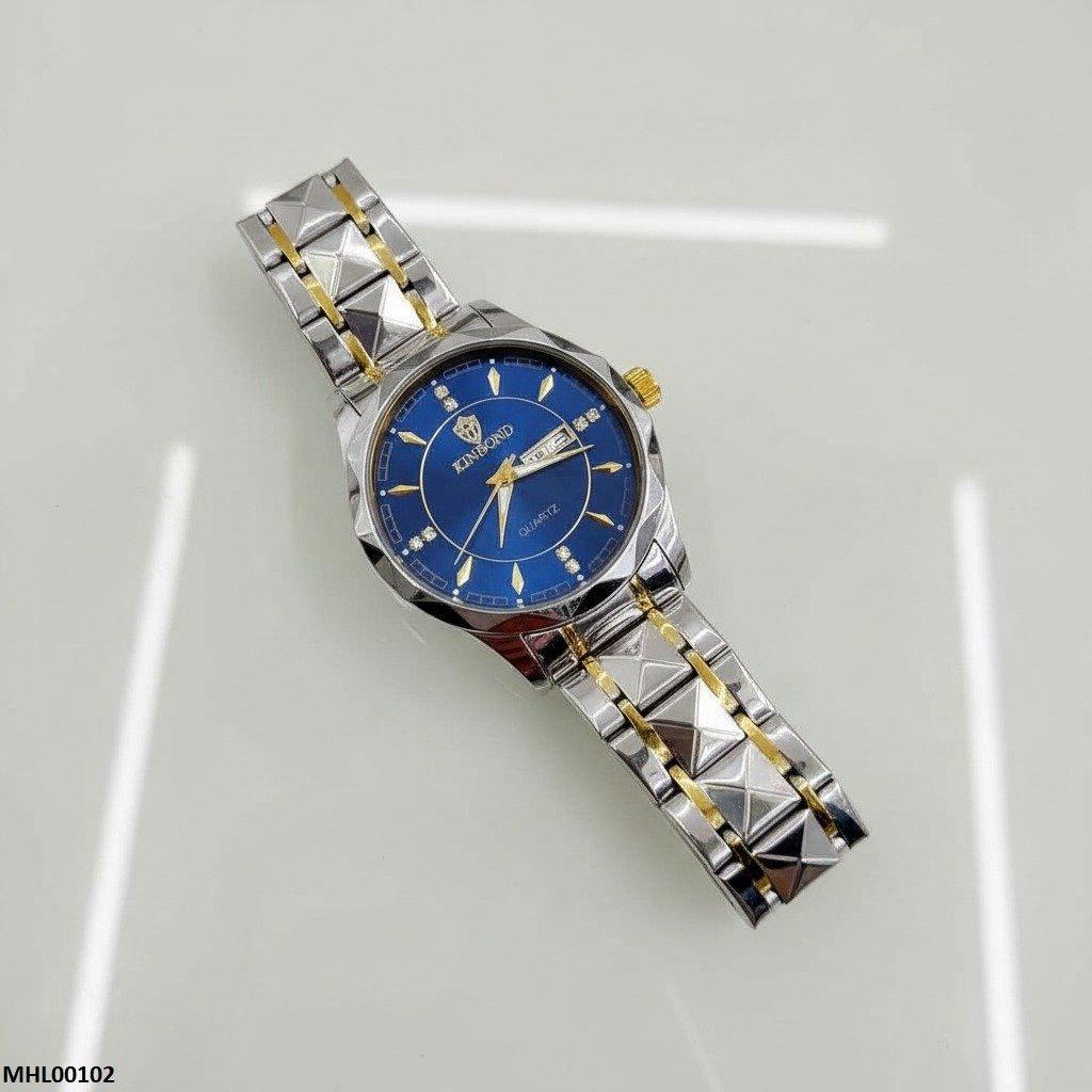 Round Blue Dial Men's Watch