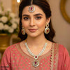 Marquise Flower Drop Necklace Set