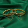 Oval Leaf Bangle Set