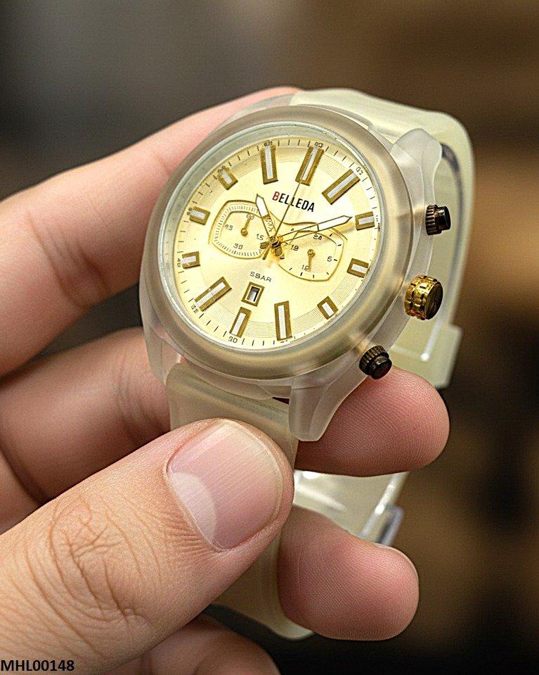 Round Double Dial Men's Watch