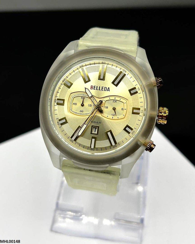 Round Double Dial Men's Watch