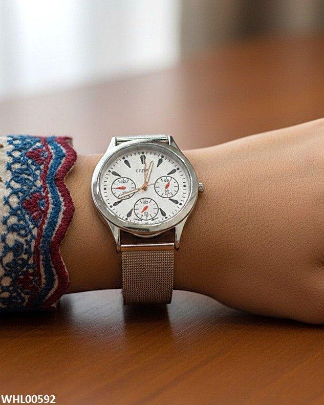 Round Dial Women's Watch