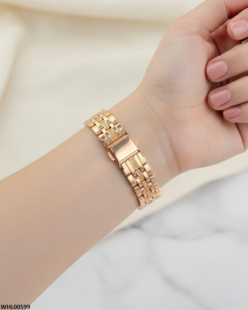 Round Rhinestone Women's Watch