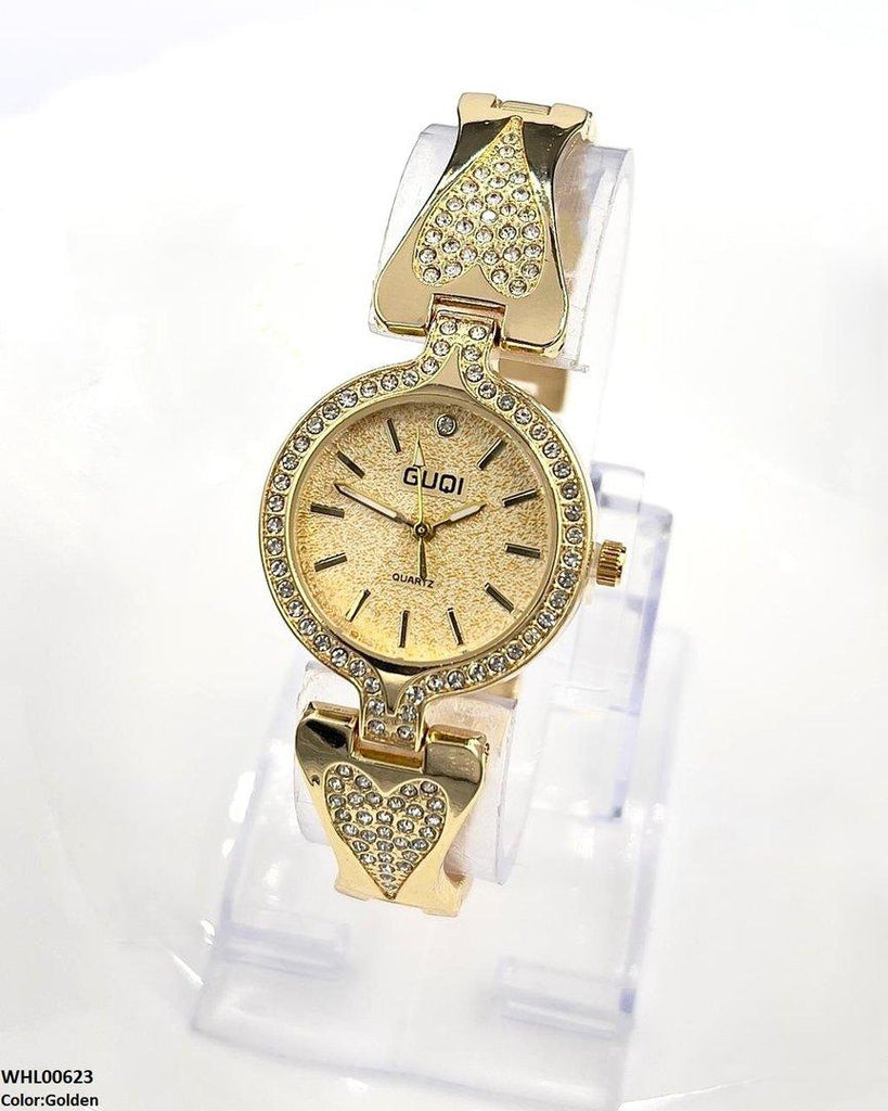 Round Heart Bracelet Women's Watch
