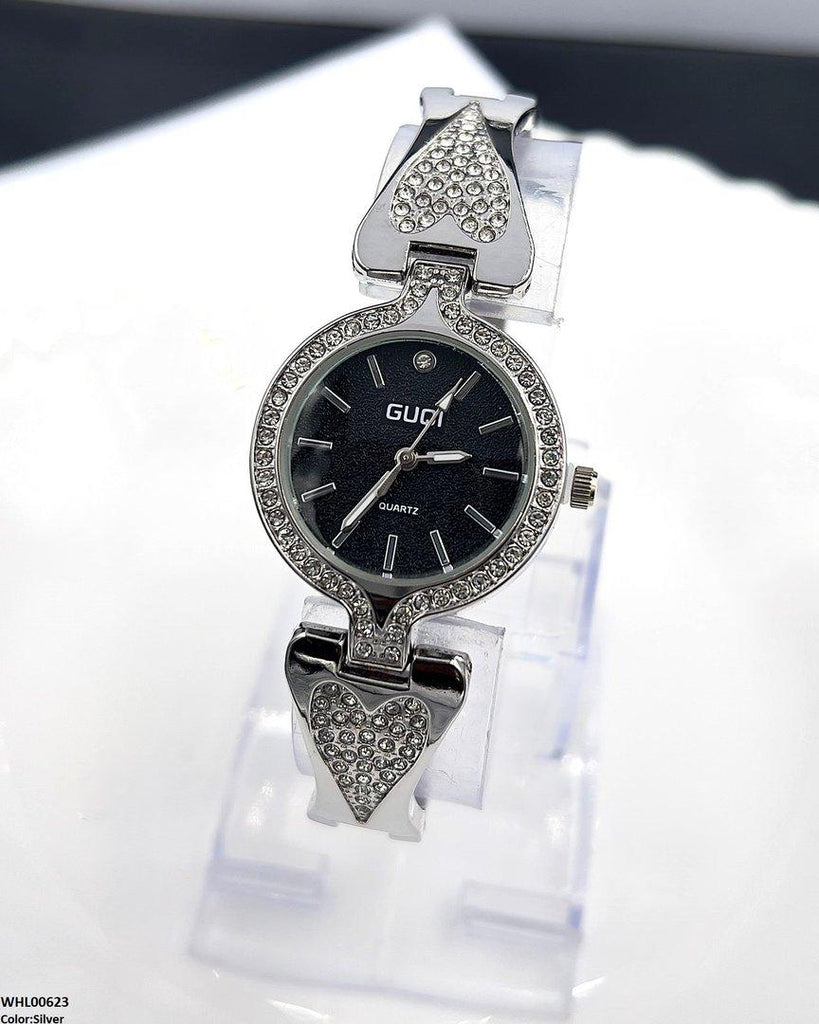 Round Heart Bracelet Women's Watch