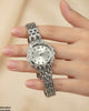 Round Stone Dial Women's Watch