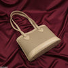 Wheat Beige Weave Tote