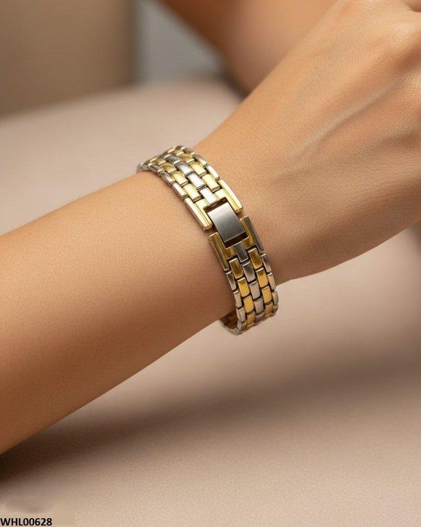 Round Two Tone Women's Watch