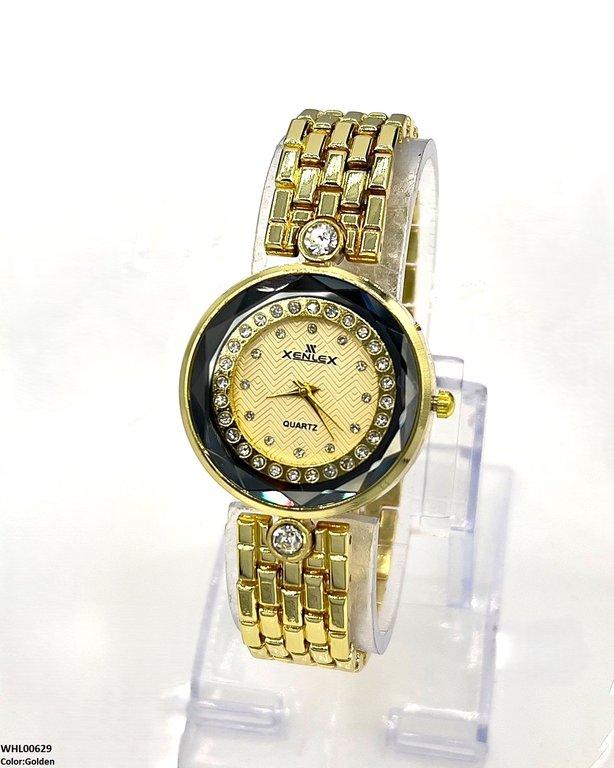 Round Stone Dial Women's Watch