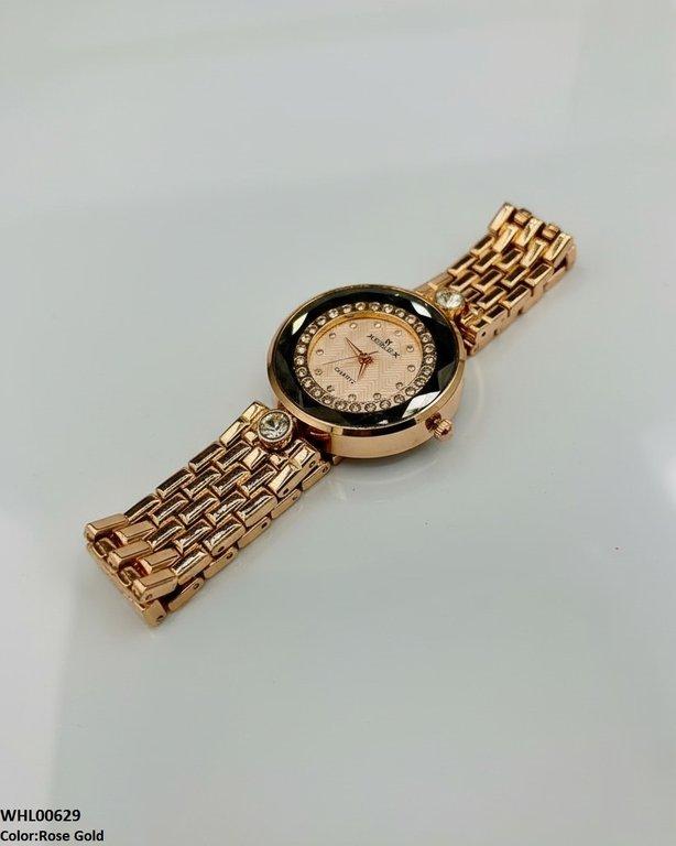 Round Stone Dial Women's Watch