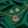 Tear/Oval Flower Pearl Drop Necklace Set